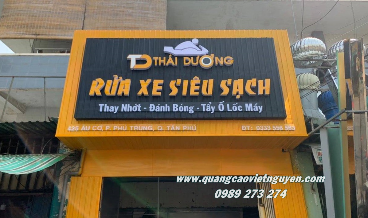làm bảng hiệu giá rẻ tại Quận Tân Phú - VNGroup