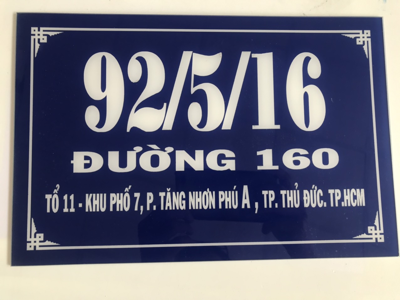 bảng số nhà Việt Nguyên
