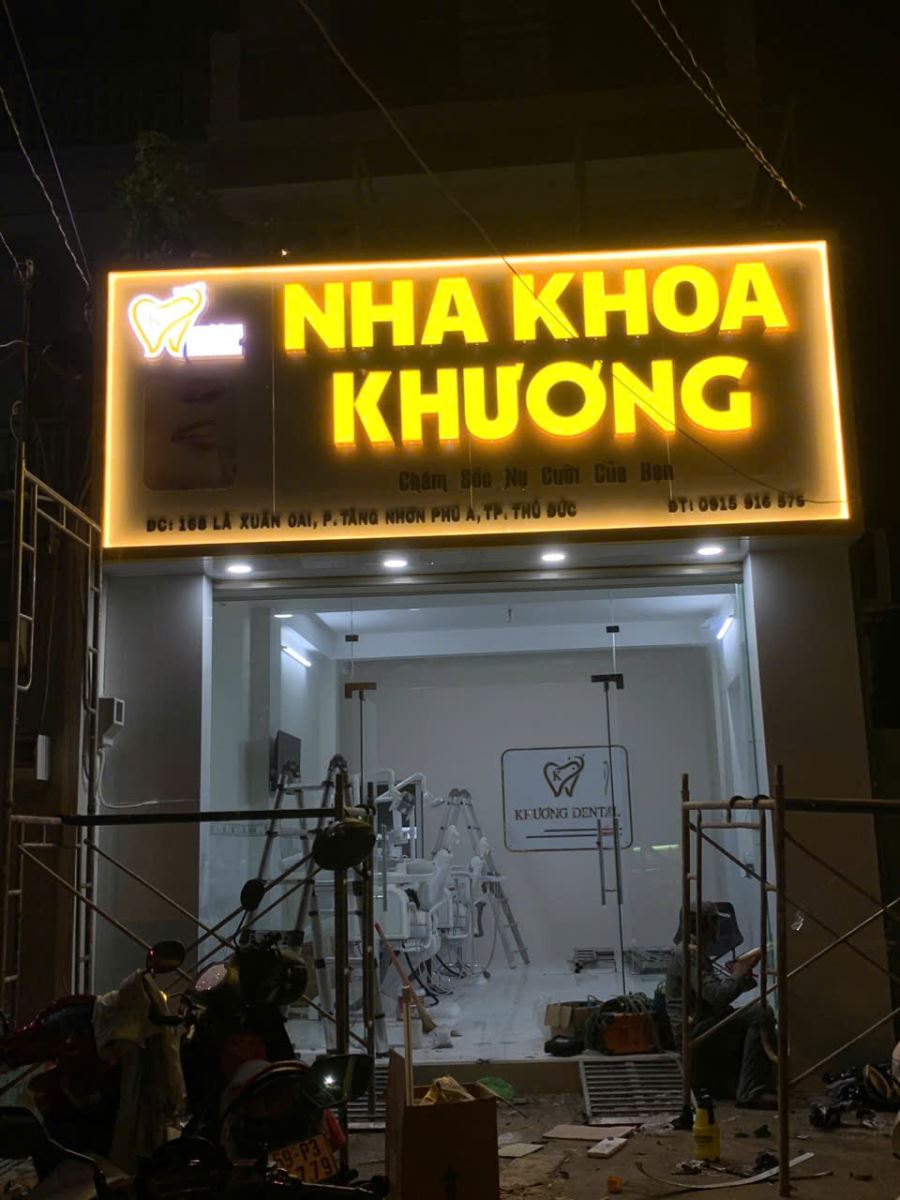 Thi công bảng hiệu nha khoa đẹp nhất, làm bảng hiệu nha khoa trọn gói.