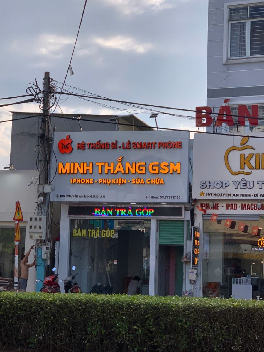 bảng hiệu MINH THẮNG GSM