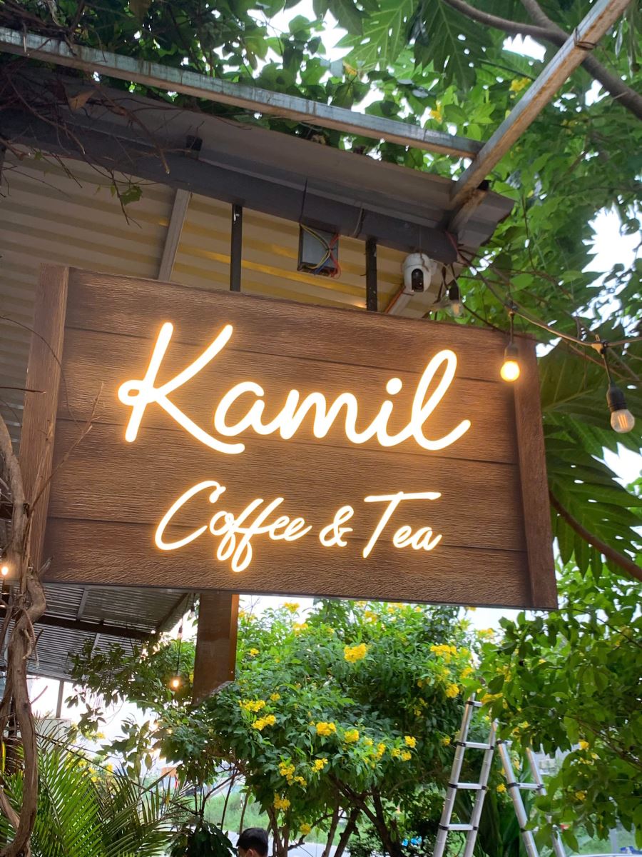 Bảng hiệu quảng cáo quán cà phê, bảng hiệu quảng cáo giả gỗ đẹp nhất