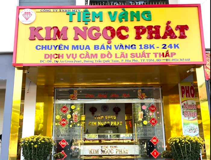 bảng hiệu tiệm vàng, bảng hiệu tiệm bạc